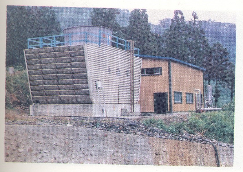 Cooling tower of Tuchang geothermal power plant in Yilan.(1985)