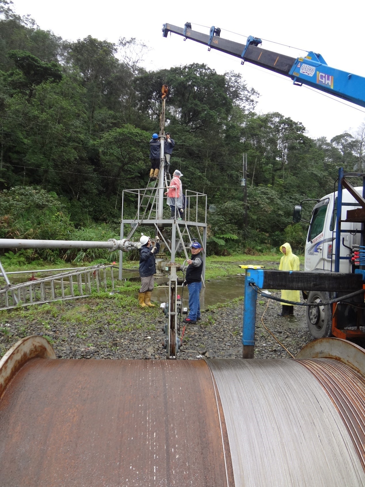 First optical fiber temperature measurement in Taiwan(Yilan Chingshui well IC-21, 2011.12.20)