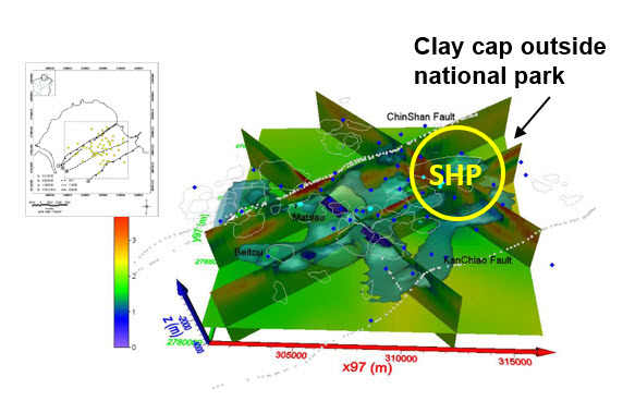 3D resistivity model