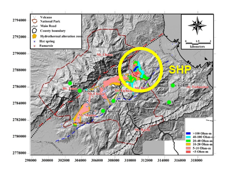 Location of SHP area