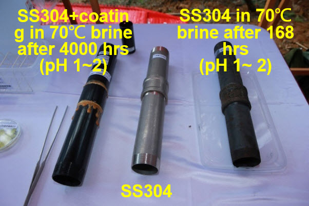Anti-corrosion coating field test result